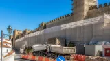 Reabilitação da muralha de Santarém obriga a condicionamentos de trânsito até final de agosto