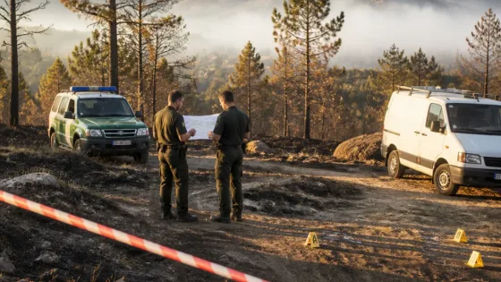 Covilhã: menor detido pela Polícia Judiciária por suspeita de incêndio florestal