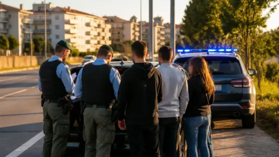 GNR recupera em Gaia carro furtado na Póvoa de Varzim e detém quatro homens