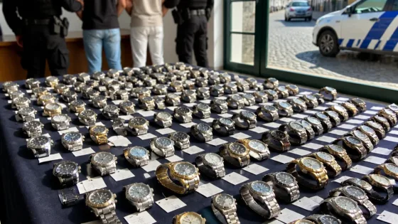 PSP detém dois em Angra do Heroísmo e recupera 133 relógios durante investigação