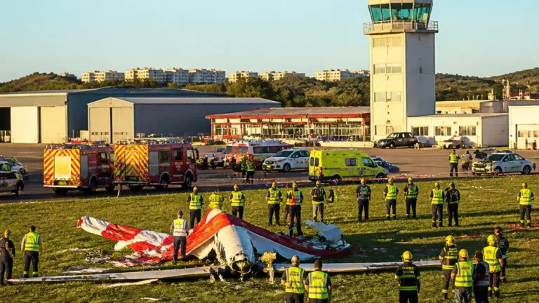 Acidente mortal no aeródromo de Portimão: piloto de 28 anos perde a vida durante operação publicitária