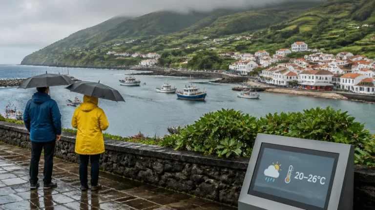 Açores: semanas de chuva fraca sobretudo nos grupos Oriental e Central com máximas até 26ºC