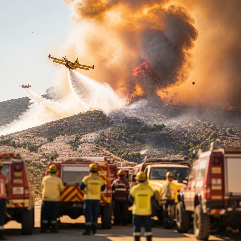 Incêndio em Huelva avança para cerca de 4.000 hectares com ventos que complicam combate