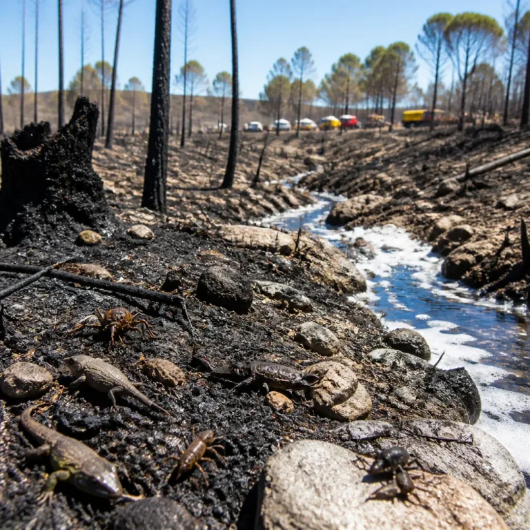 Queimadas na Gironda deixam fauna em risco e habitats arrasados