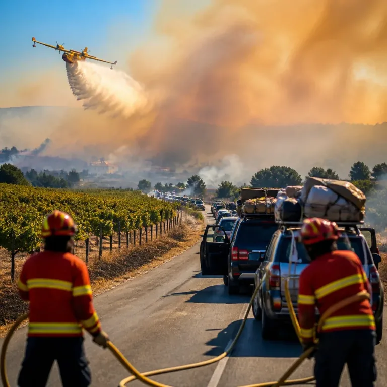 Incêndios junto a Bordeaux forçam evacuações massivas e põem em risco a região vinícola