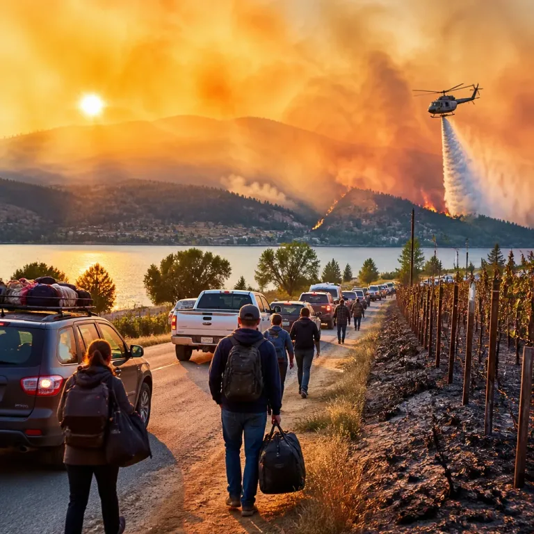 Incêndios na Colúmbia Britânica forçam evacuações e geram estado de emergência