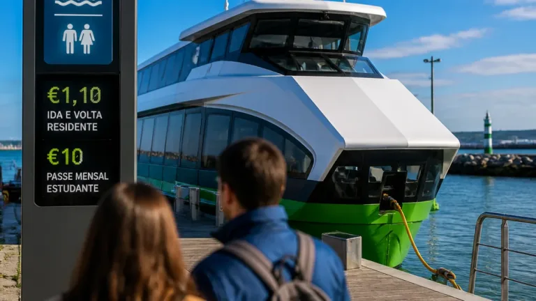 Aveiro reduz tarifas do ferry entre Forte da Barra e São Jacinto para tornar travessias mais acessíveis