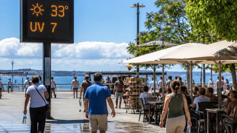 Barreiro entra em agosto com calor moderado: máximas até 33°C e risco de chuva residual