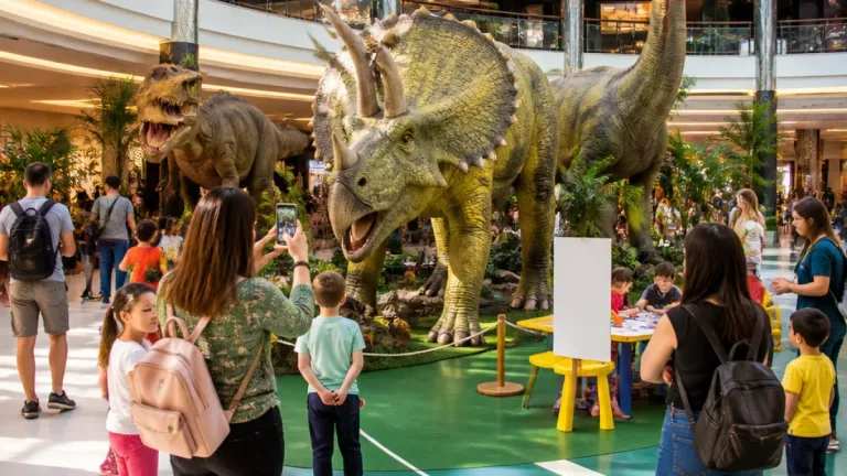 Barreiro: Jurassic Land gratuito no Barra Shopping até 16 de agosto