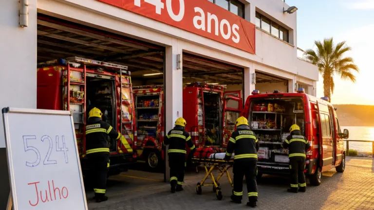 Bombeiros de Lagos registam aumento de atendimentos pré‑hospitalares em julho