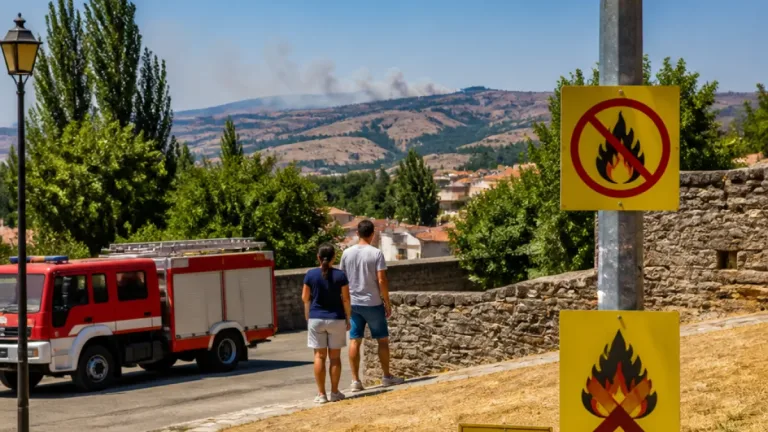 Bragança em aviso amarelo por calor com dezenas de concelhos em risco máximo de incêndio