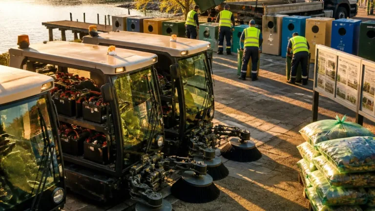 Bragança Paulista reforça limpeza urbana com varredeiras elétricas e 40 novos pontos de entrega