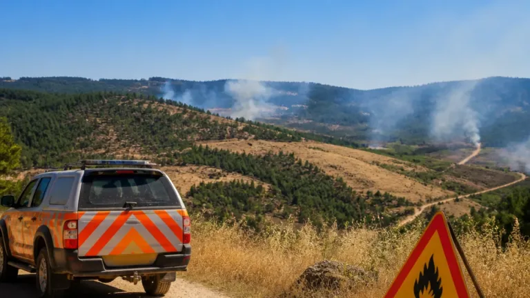 Calor e vento elevam hoje o risco de incêndio em dezenas de concelhos do interior
