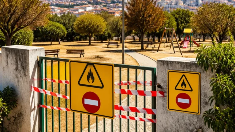 Câmara fecha 13 parques classificados como florestais durante onda de calor em Lisboa