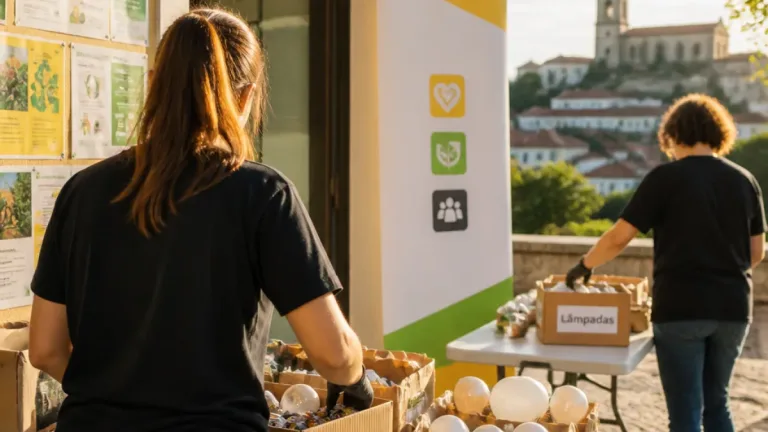 Campanha em Leiria prolongada desafia população a entregar pilhas e lâmpadas até 30 de setembro