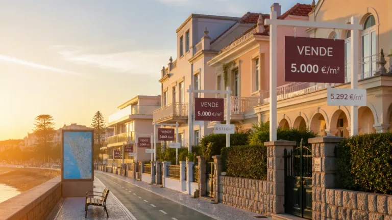 Cascais junta-se a Lisboa no clube dos 5.000 €/m² e pressiona o mercado regional