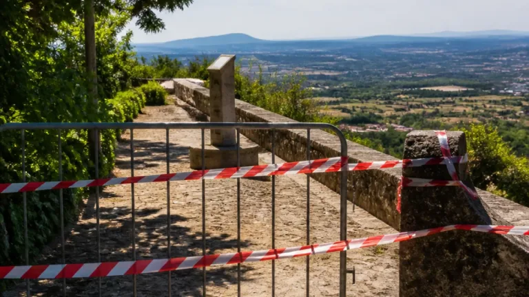 Castelo Branco mantém fechado Miradouro de São Gens por risco e proteção do abastecimento
