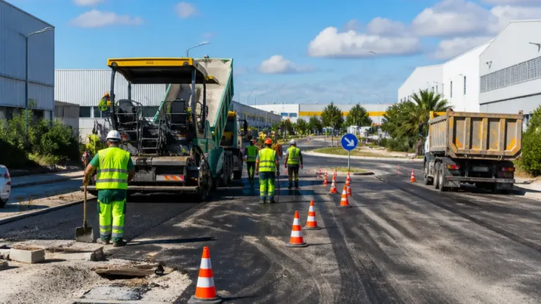 Castelo Branco reforça ligação da Zona Industrial à EN3 com obra de conservação