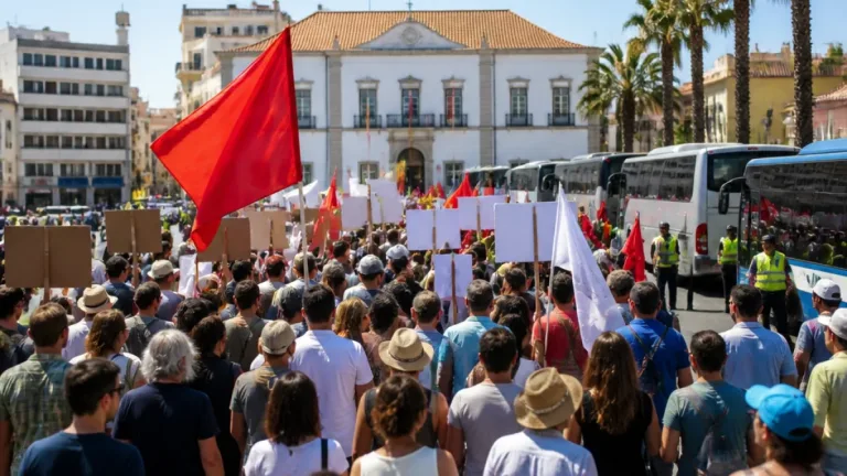 Centenas protestam em Faro contra baixos salários, precariedade e falta de serviços públicos