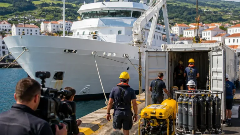 Chegada do navio 'Azores Ocean' assinalada como marco para a investigação nos Açores