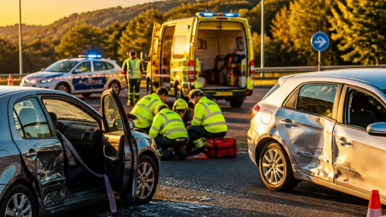 Colisão na rotunda do Intermarché em Vila Real faz três feridos; um condutor fugiu