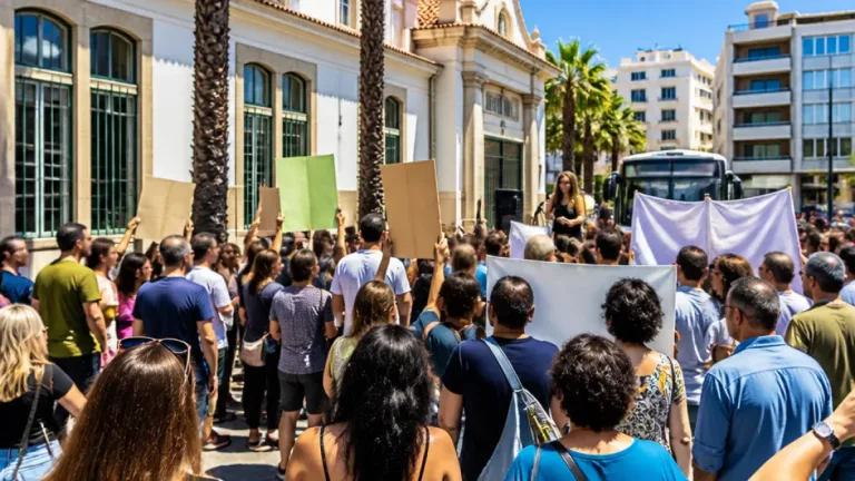 Concentração da USAL em Faro exige melhores salários e serviços públicos