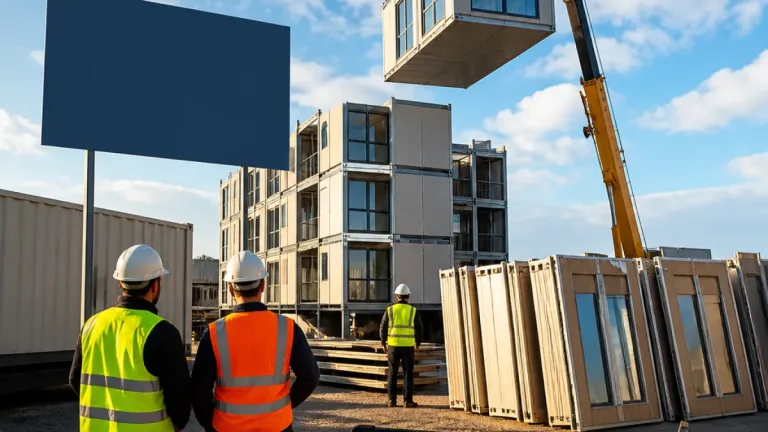 Construção industrializada em Beja reduziu para um terço a mão‑de‑obra no projecto estudantil