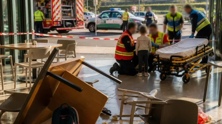 Criança de 10 anos com dedos esmagados em supermercado em Fafe