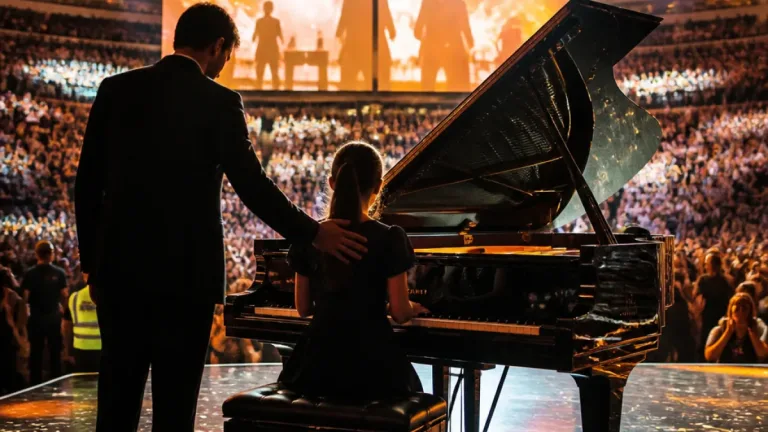 Blue Ivy, 14 anos, assume piano em concerto de Jay‑Z e sobressai como talento musical