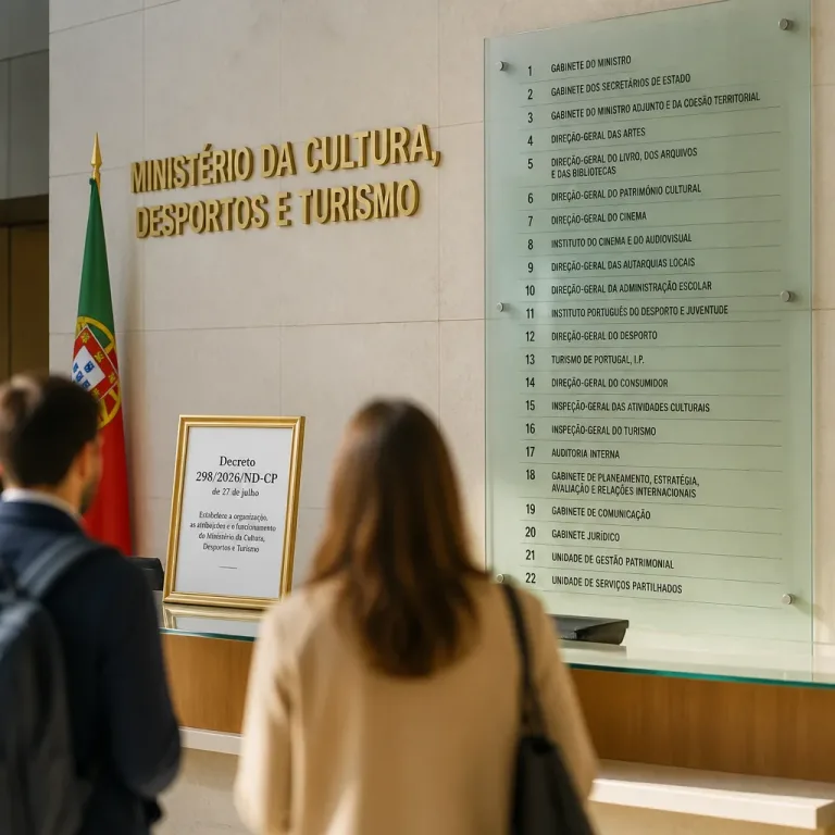 Governo define nova estrutura do Ministério da Cultura, Desportos e Turismo com 22 unidades