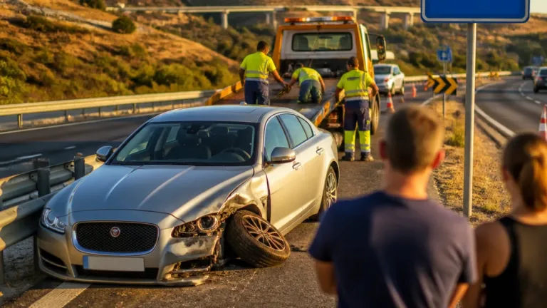 Despiste de Jaguar na A1 junto a Torres Novas não provocou feridos