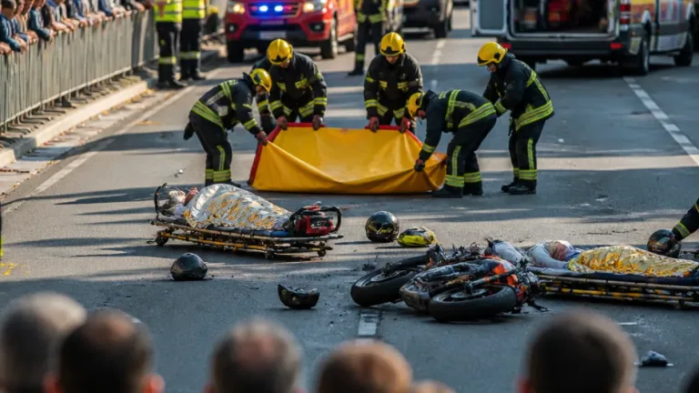 Despiste em concentração motard em Bragança deixa cinco feridos, dois em estado grave