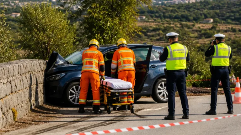 Despiste em Penelas provoca ferida ligeira e mobiliza bombeiros e GNR