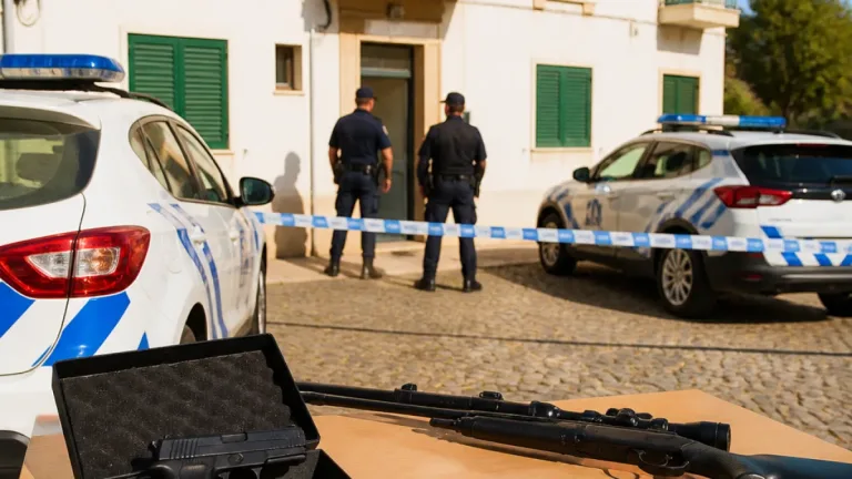 Detenção em Abrantes: menor detido e armas apreendidas num processo de violência doméstica
