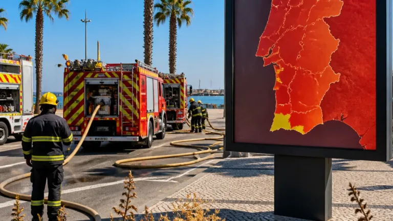 Distrito de Faro sob aviso amarelo enquanto concelhos do país mantêm risco máximo de incêndio
