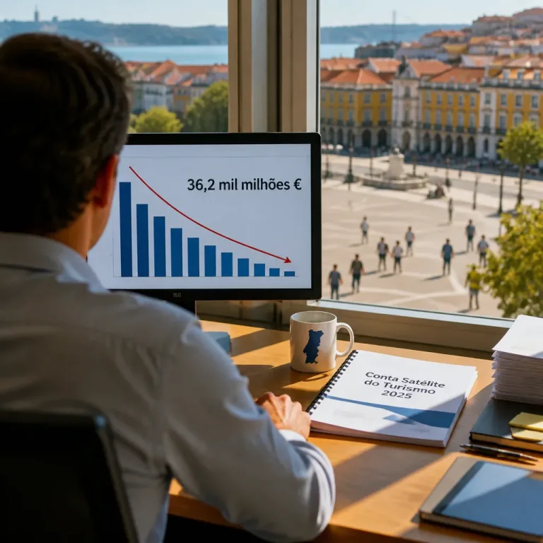 Contributo do turismo recua ligeiramente em 2025 para 36,2 mil milhões de euros