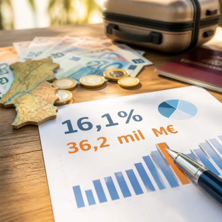 Turismo representou 16,1% do PIB em 2025 e gerou 36,2 mil milhões de euros