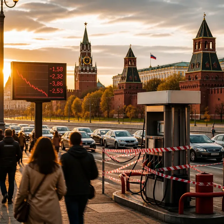 Kremlin rejeita crise económica apesar da contração e da escassez de combustíveis