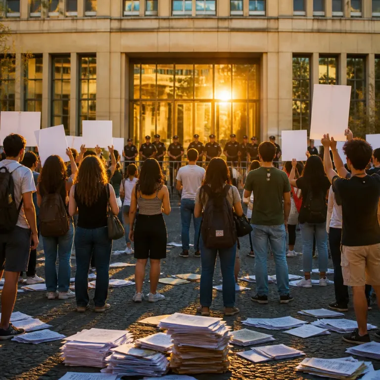 Estudantes protestam em Lisboa contra falhas na classificação dos exames e pedem demissão do ministro
