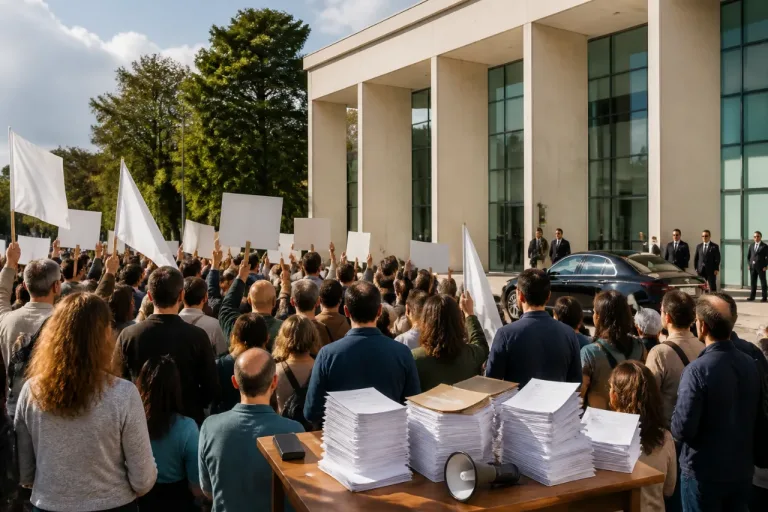 Em Coimbra, visita do ministro da Educação mobiliza professores e estudantes em protesto