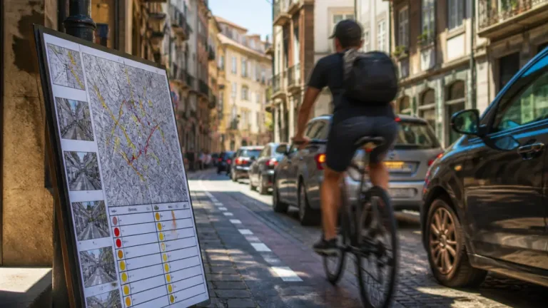 Estudo revela que 42,9% da rede ciclável de Braga apresenta risco elevado para ciclistas