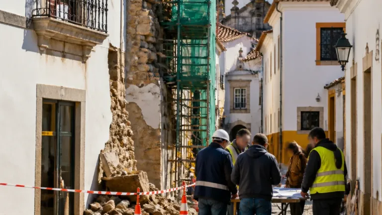 Évora: Câmara reúne entidades e proprietário para desbloquear impasse do muro na Travessa da Palmeira