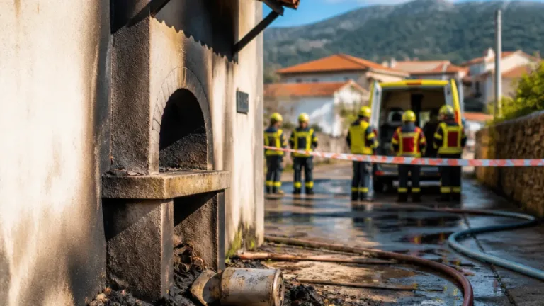 Explosão de botija junto a churrasqueira em Mazarefes fere quatro pessoas