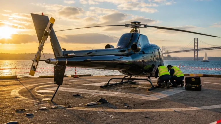 Falha elétrica e decisão do piloto originaram aterragem de emergência no heliporto de Algés