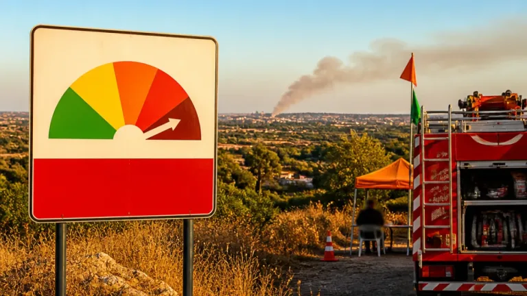 Faro confrontada com risco máximo de incêndio enquanto o país permanece em alerta