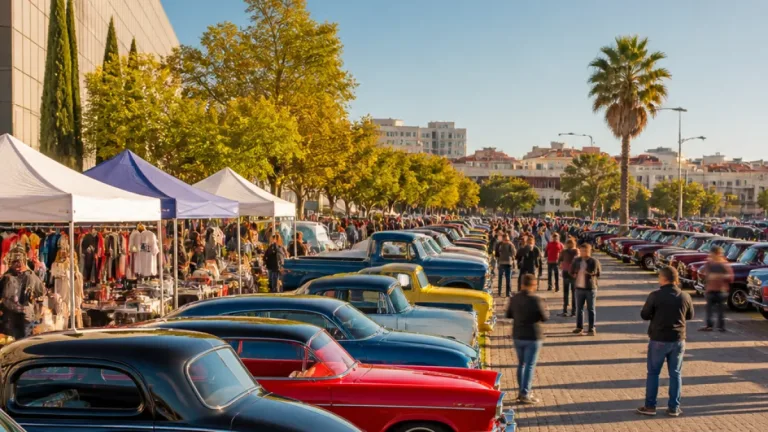 Faro recebe encontro de carros americanos com passeio pela cidade e 150 viaturas