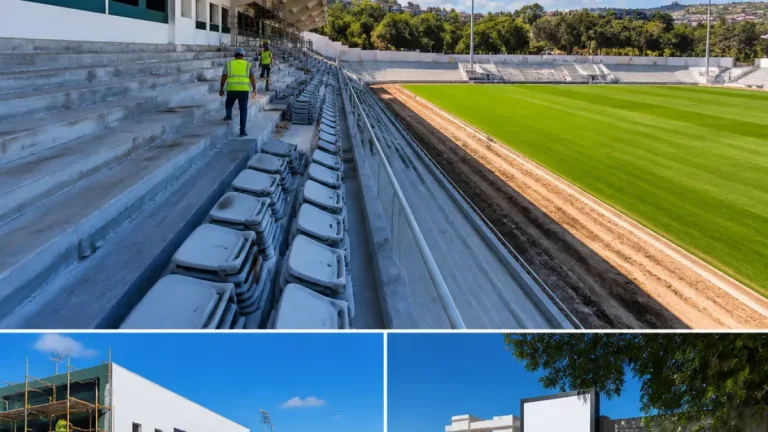 Fontelo prepara-se para I Liga: obras avançam e recinto estará pronto para 15 de agosto
