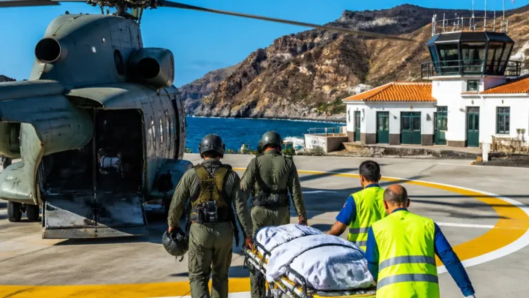 Força Aérea realiza evacuação médica do Porto Santo para a Madeira com helicóptero EH101