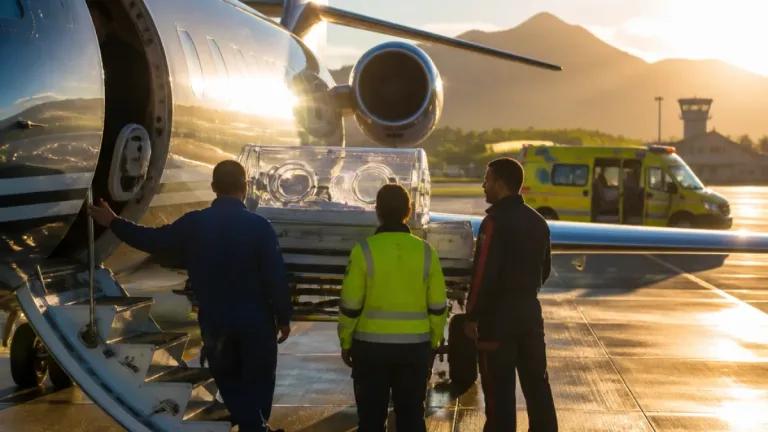 Força Aérea transporta recém‑nascido dos Açores para Lisboa em missão médica