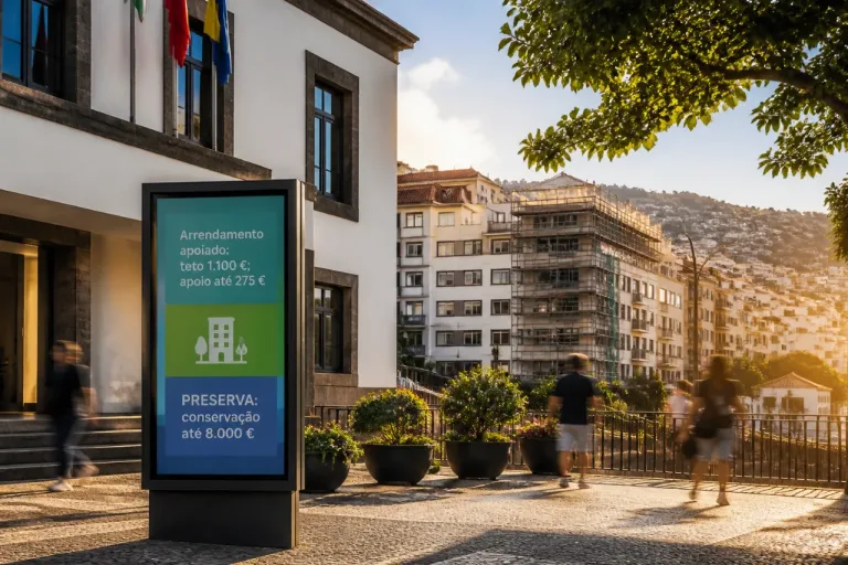 Funchal ajusta apoios à habitação: novos limites no arrendamento e PRESERVA